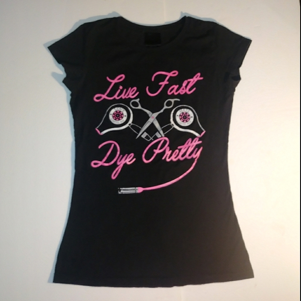 "LIVE FAST DYE PRETTY" Cartel Ink Tee